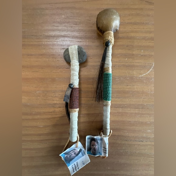 Navajo Artisan Stone and Rattle Decor - Picture 1 of 3